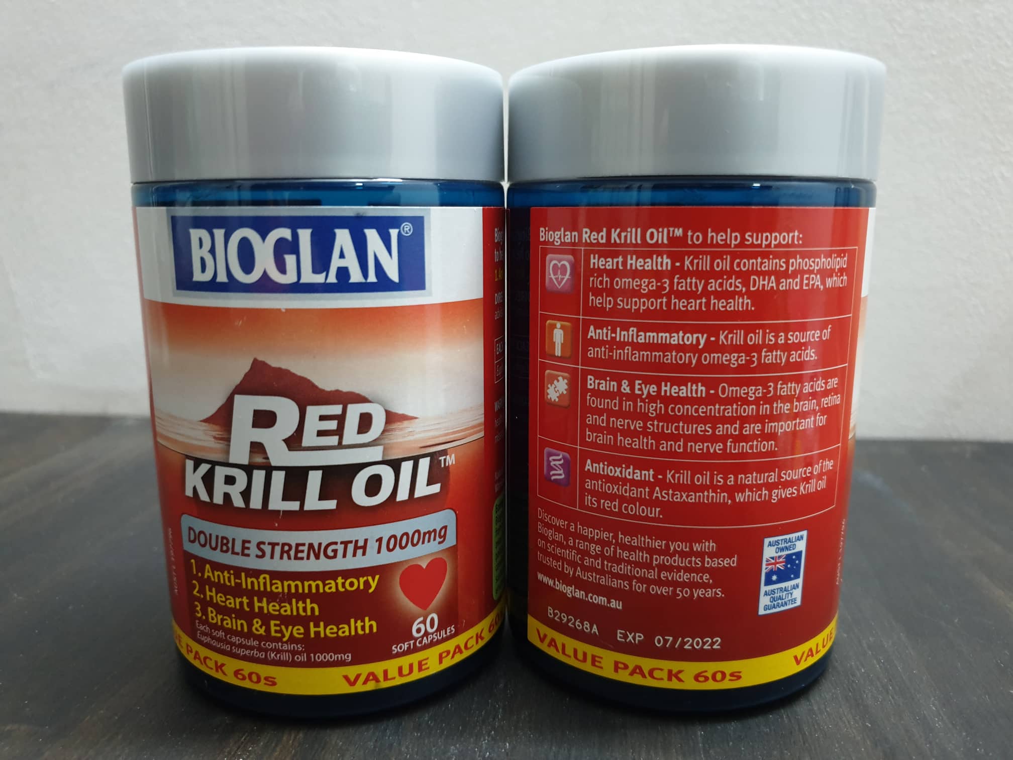 Red Krill Oil Double Strength 1000mg 60s
