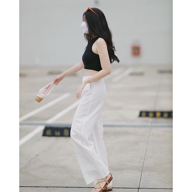 Quần đũi suông trắng RUCHAN