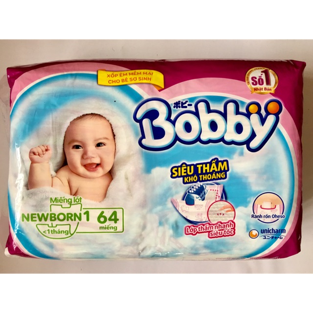 Miếng Lót Sơ Sinh Bobby Fresh Newborn 1 - 64 (64 Miếng)