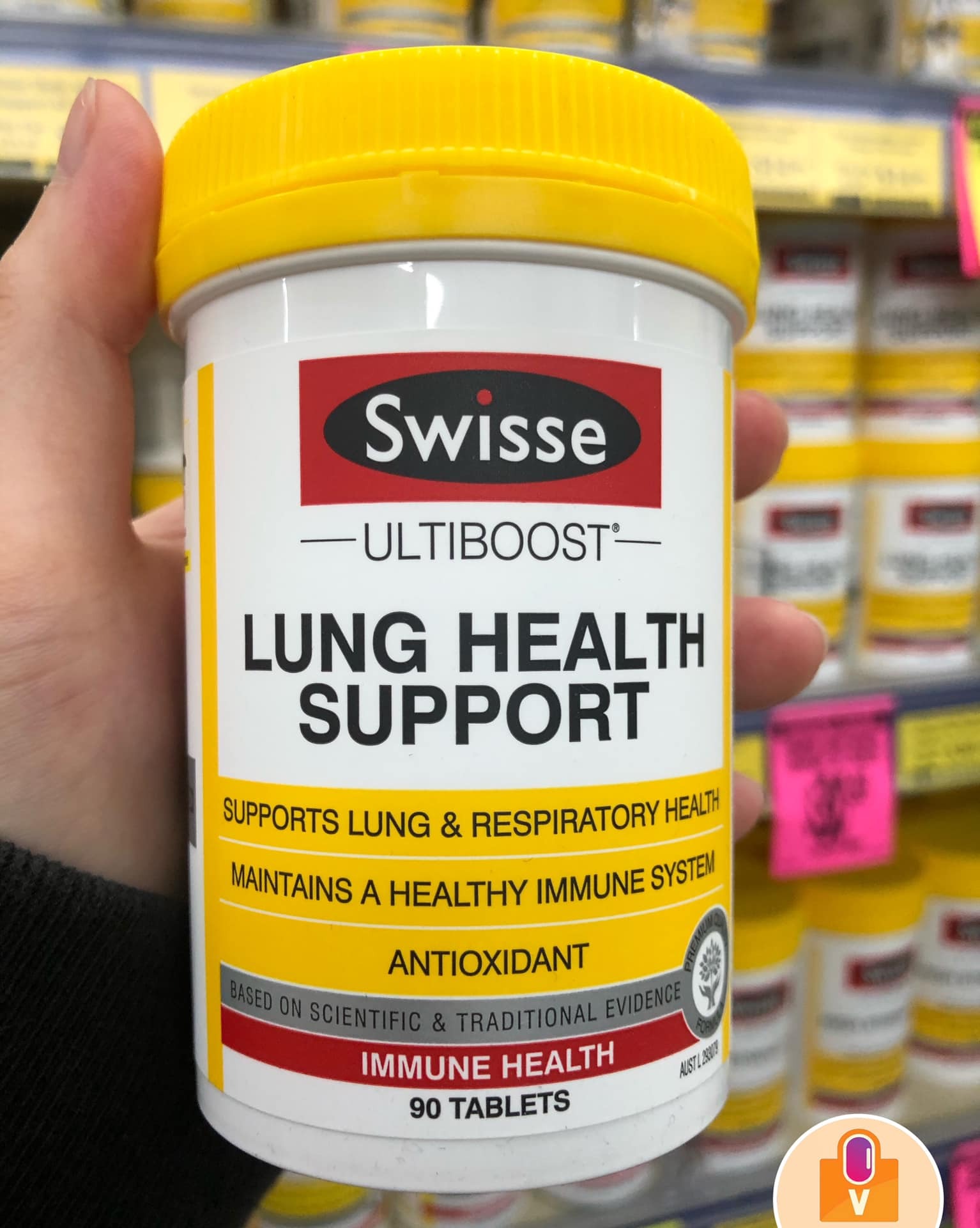 phổi Swisse Lung Health Support 90 viên