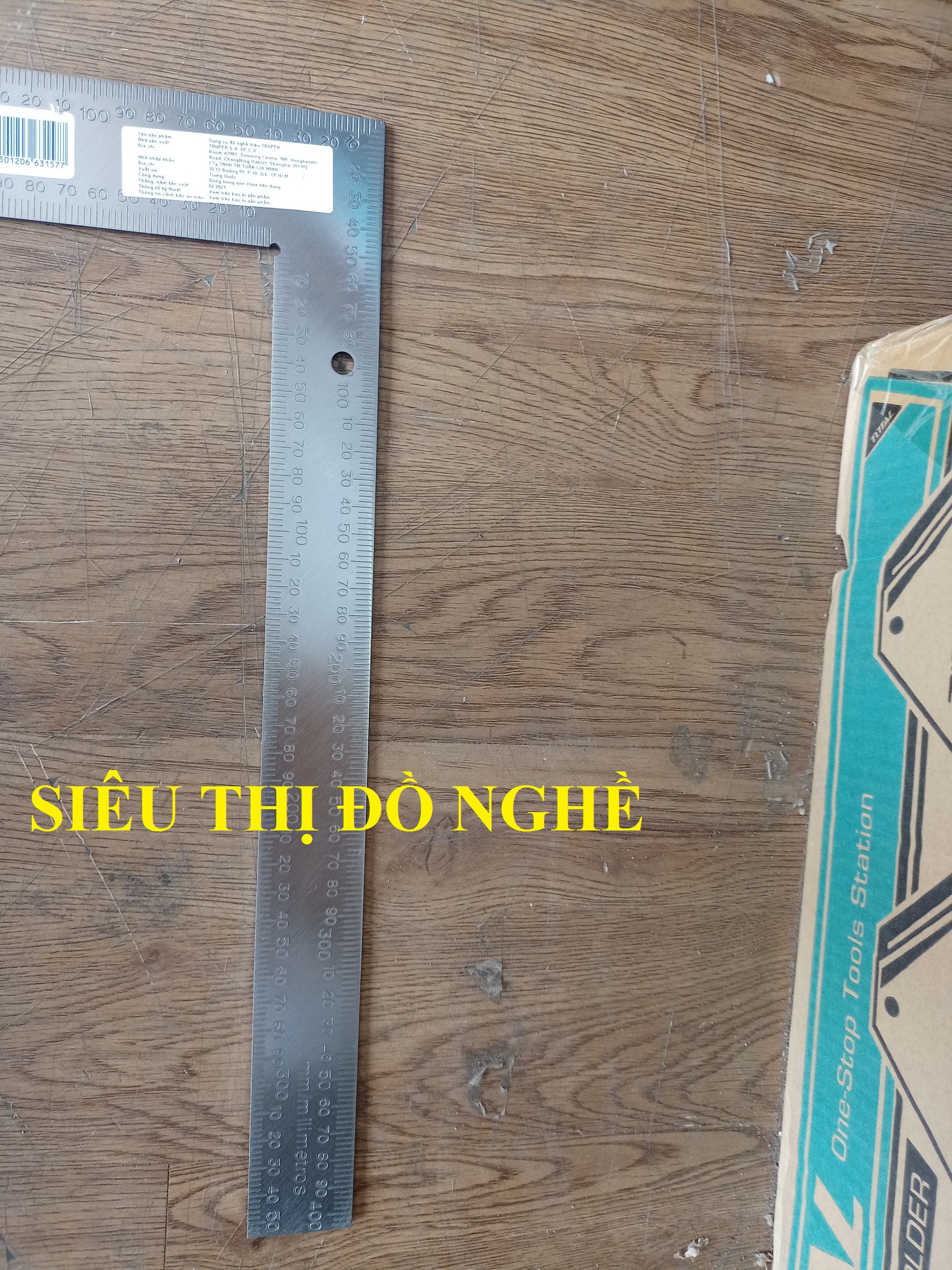 Thước ê ke góc 60cm x 40cm Truper - 14384