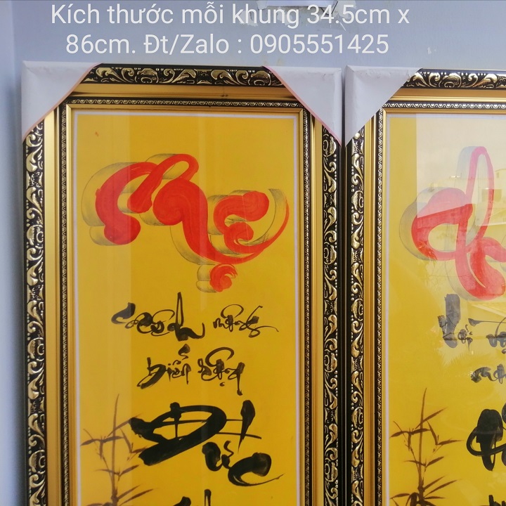 Bộ tranh thư pháp CHA MẸ