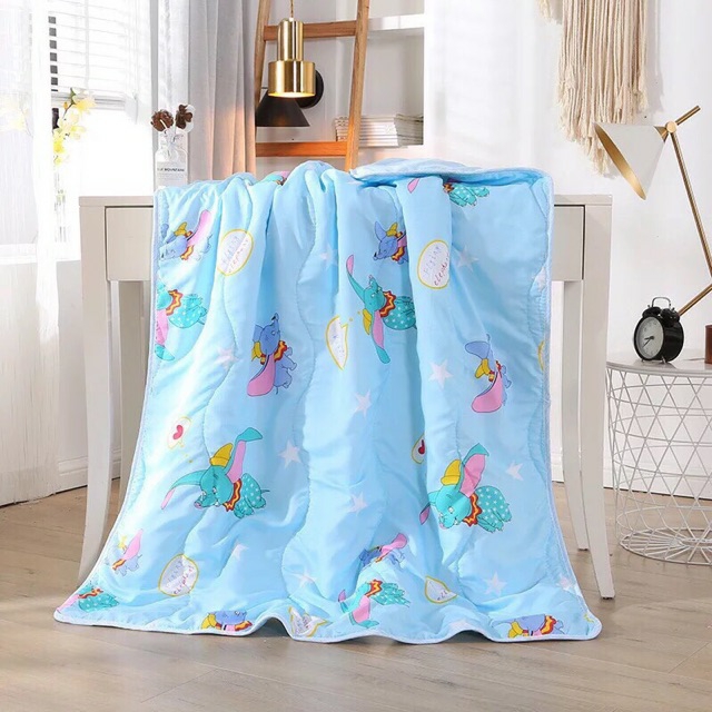 Chăn cotton đũi hè thu cho bé kích thước 1m1x1m3