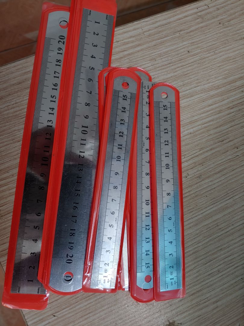 Thước Kẻ Sắt 15cm, 20cm, 30cm, 50cm (Thước Lá)