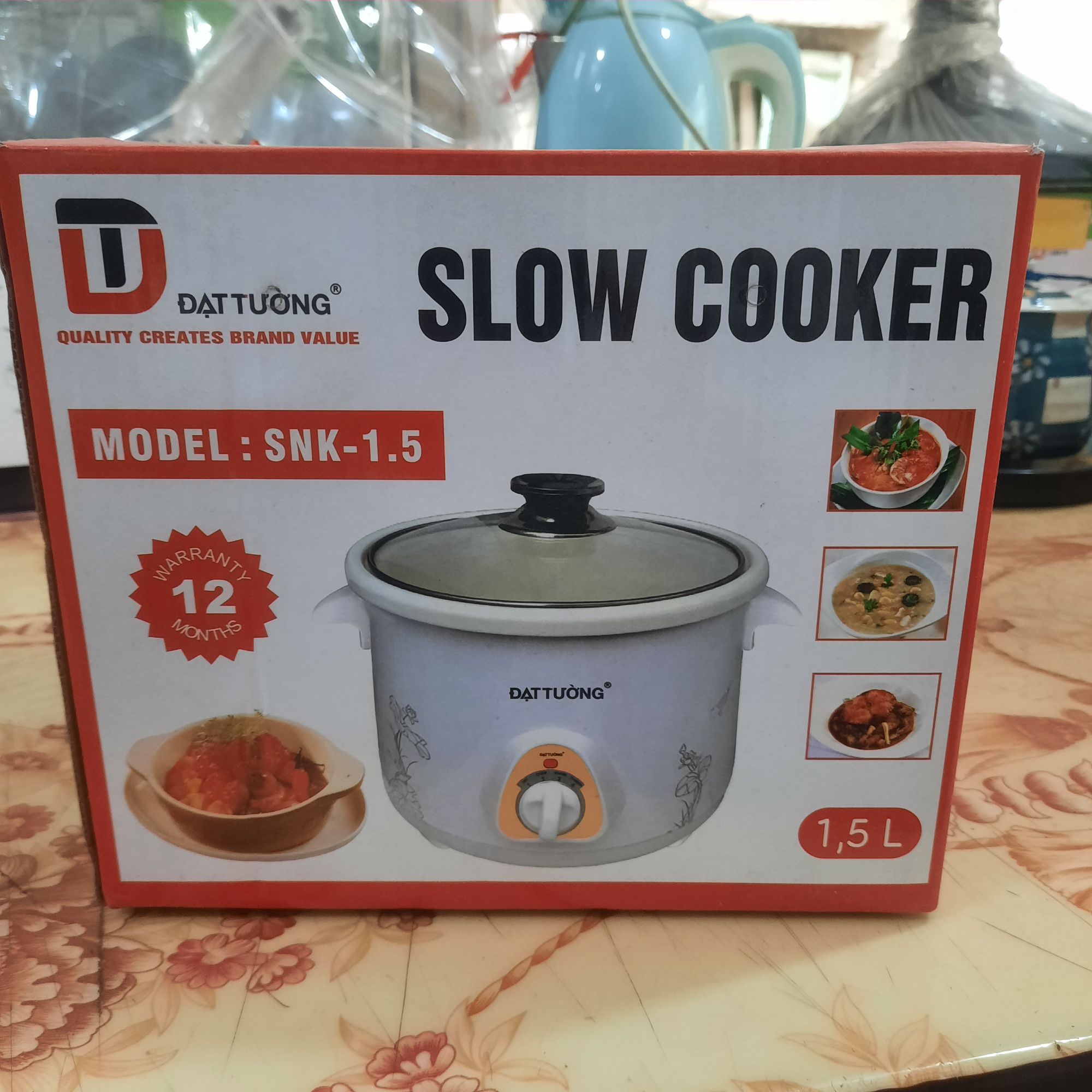 NỒI NẤU CHẬM - KHO CÁ - NẤU CHÁO ĐẠT TƯỜNG 1,5L ( Model : SNK - 1.5 )