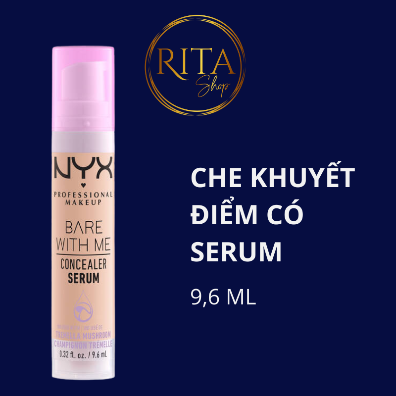 Che khuyết điểm nyx có tinh chất serum bare with me concealer serum 9,6 ml