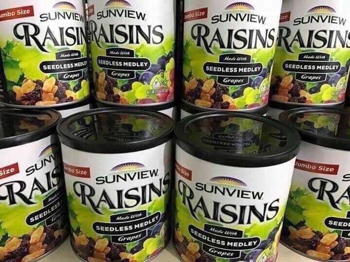 [HCM]Nho khô Sunview Raisins 3 màu 425gr