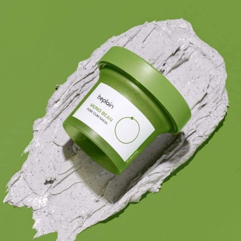 Mặt Nạ Đất Sét Beplain Đậu Xanh Kiềm Dầu, Giảm Mụn, Dưỡng Sáng Beplain Mung Bean Pore Clay Mask 120g Duduhouse
