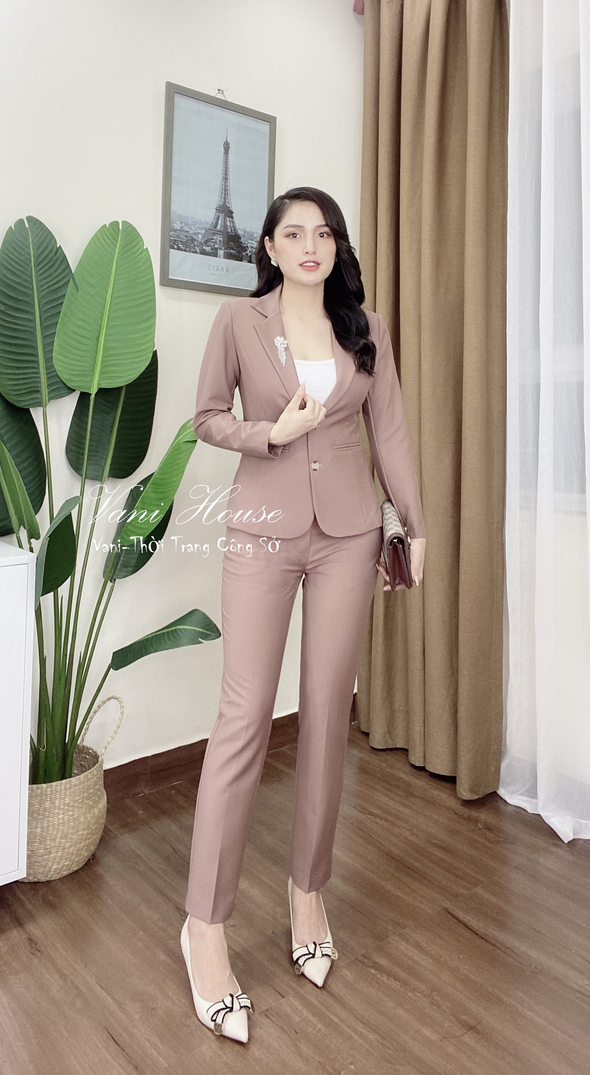 BỘ VEST NỮ TAY DAI CÔNG SỞ CAO CẤP