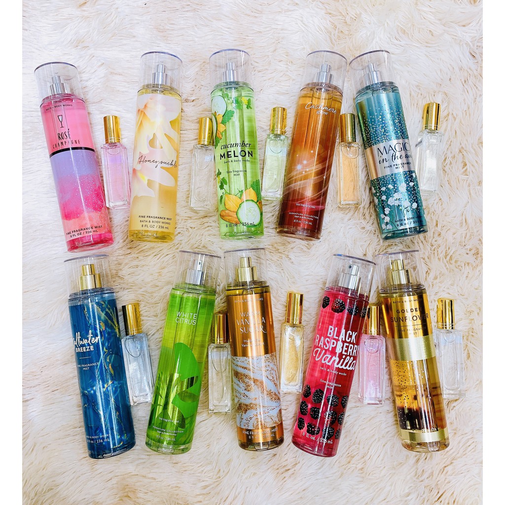 ❤️ [ Bill Mỹ] [ 10ml ] Xịt Thơm Body Mist Bath And Body Works 10ml - New