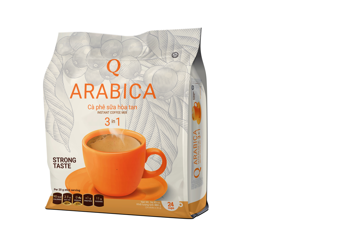 Cà phê sữa Arabica Trần Quang bịch 480g (24 gói dài * 20g)