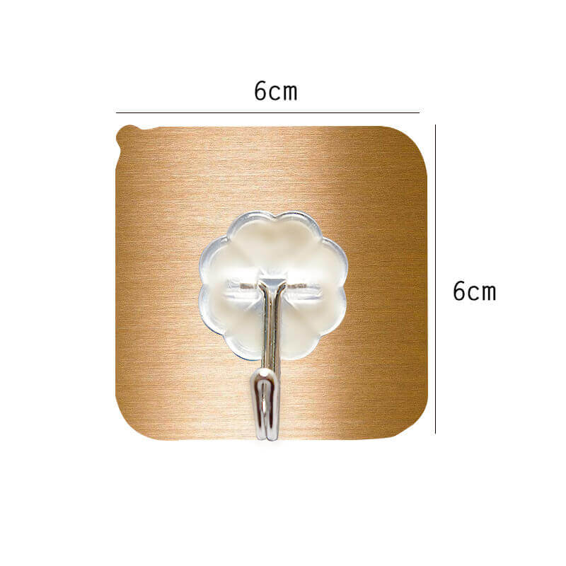 COMBO 5 Miếng Dán Tường Ánh Kim INOX Móc Treo Đồ Đa Năng Chịu Lực Siêu Dính Tường