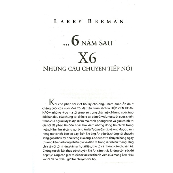 Điệp Viên Hoàn Hảo X6 - Phạm Xuân Ẩn ( Bìa Cứng)