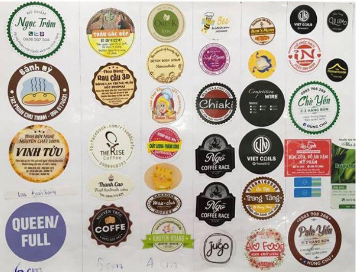 [HCM]In tem giấy - decal giấy - đẹp - giá rẻ ( chat shop)