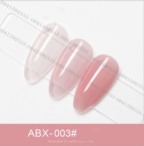 Sơn gel AS THẠCH MỚI mã ABX 9 chai đỏ nhọn 15ml
