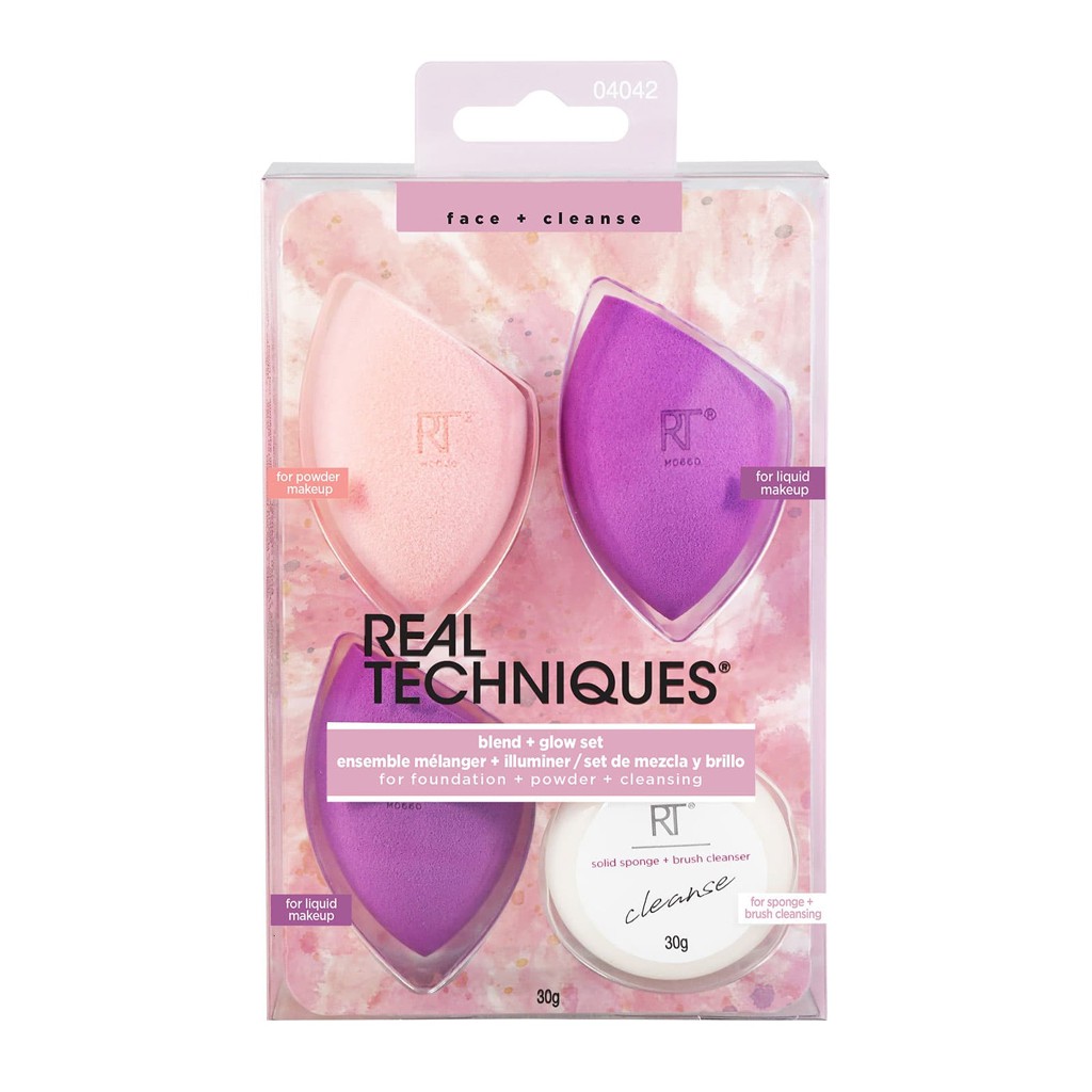 [HCM]Bộ Mút Trang Điểm Real Techniques Blend Glow Set