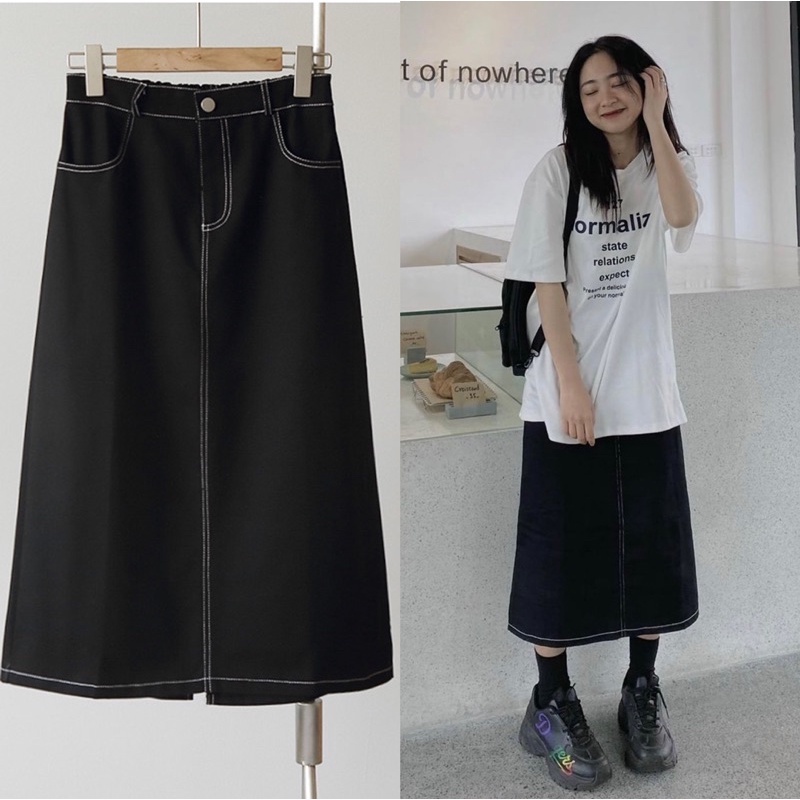 Nơi bán CHÂN VÁY JEANS ULZZANG (ảnh thật)