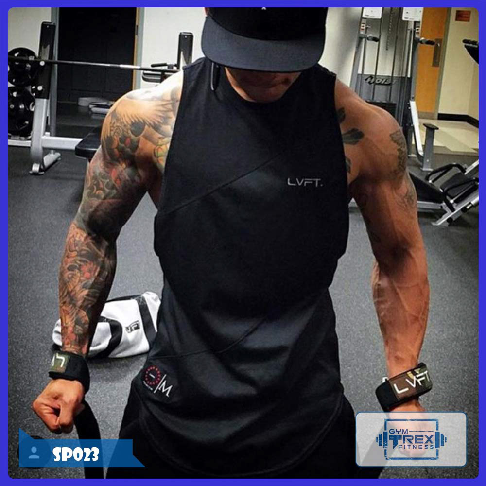 Áo ba lỗ gym nam tank top Gym Trex SP023 - Áo nam tập gym sát nách xẻ sâu (Men Vest, tank top,đồ tập quần áo gym,áo ba lỗ gym, thể dục,thể hình, tạ, Fitness)