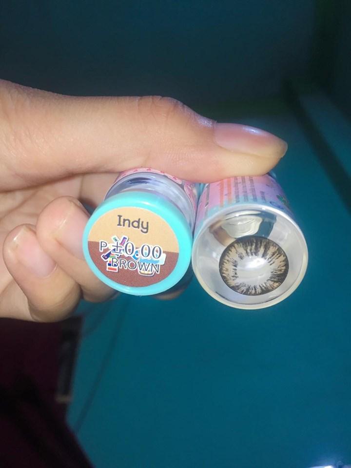 [HCM]Contact Lens - Kính Áp Tròng Nâu Tây Sử Dụng 1 Năm Tặng Kèm Khay Đựng 6