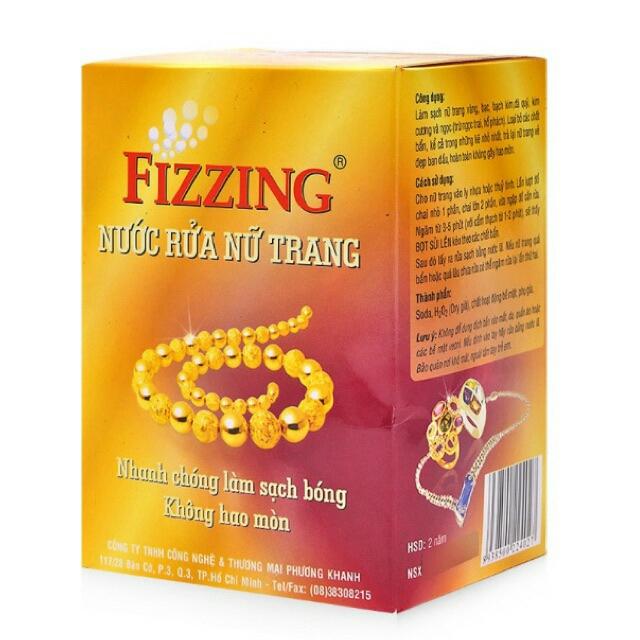 Nước Rửa Nữ Trang, Làm Sạch Và Làm Sáng Các Loại Trang Sức Vàng Bạc Fizzing 70ml