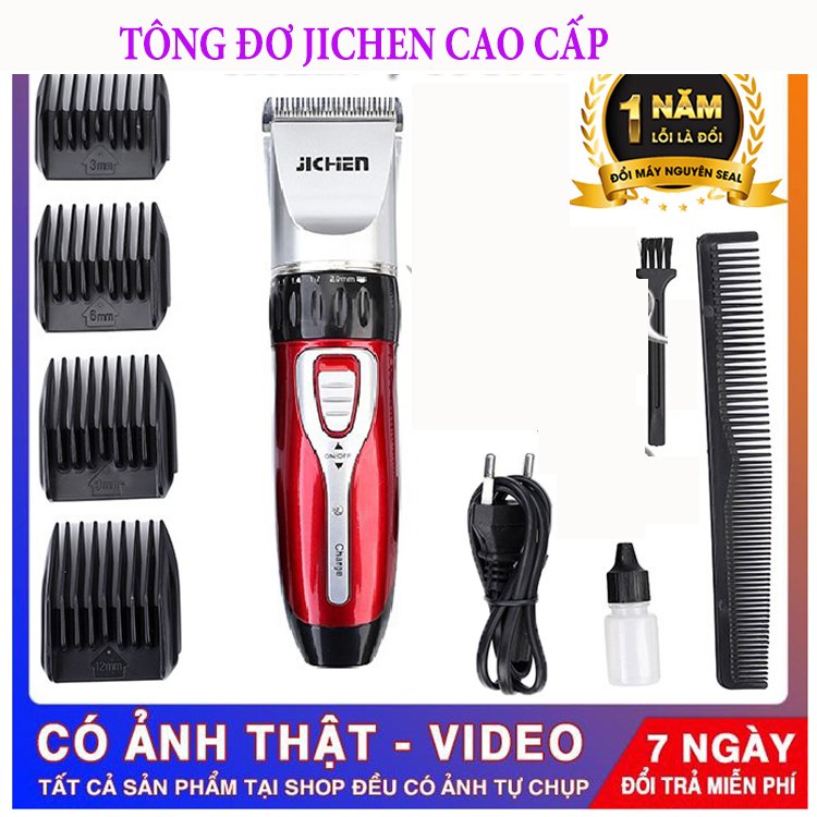 Tông đơ cắt tóc, hớt tóc gia đình jichen 0817 .bh 1 đổi 1