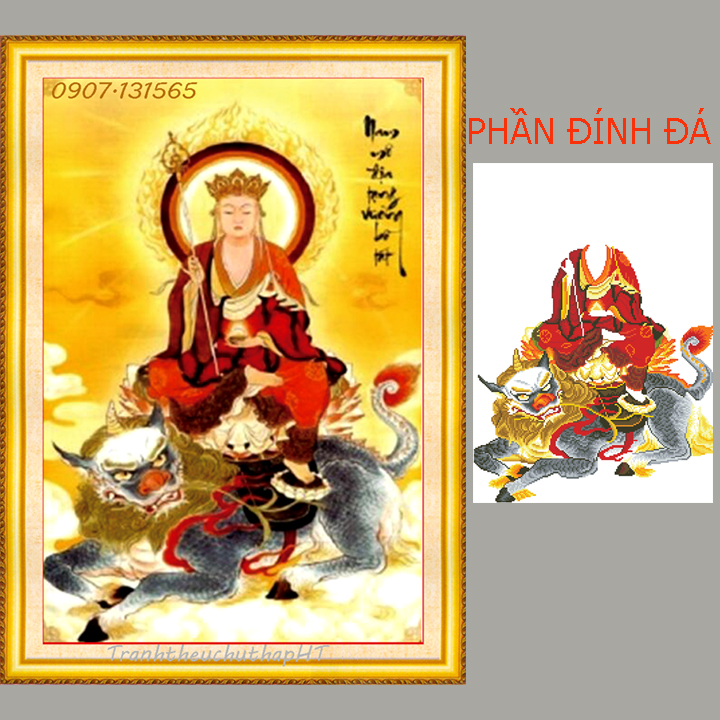 [HCM]Tranh đính đá Phật Địa Tạng 60*85cm - tự đính
