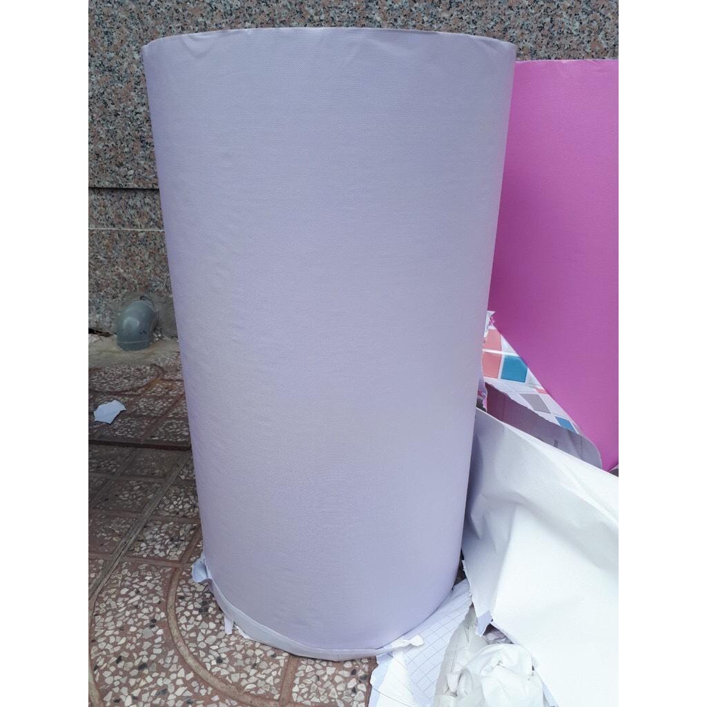 5 Mét Giấy Dán Tường, Khổ 45CM Rộng Decal PVC Trang Trí ( có keo ) - mặt nhám màu tím lợt PO#1005