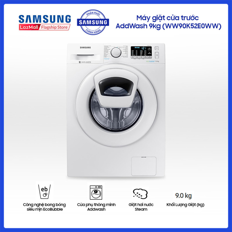 Bảng giá Máy giặt cửa trước Samsung AddWash 9kg - WW90K52E0WW Điện máy Pico