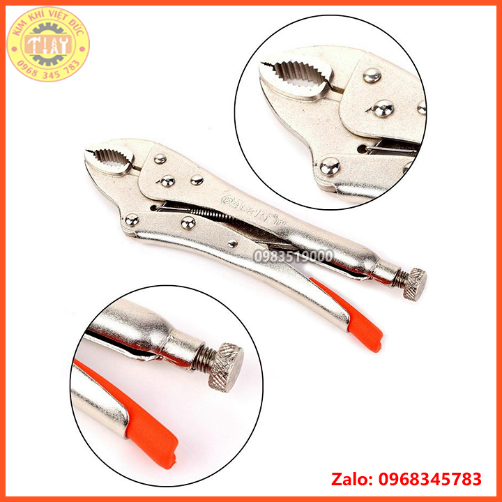 Kìm chết hàm cong Asaki 10 inch (250mm)