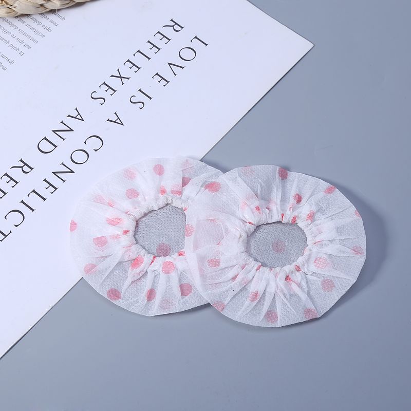 PanPan 10/50Pair Disposable Non-woven Microphone Cover Removal Windscreen Protective Mic Cap Pad for KTV Karaoke