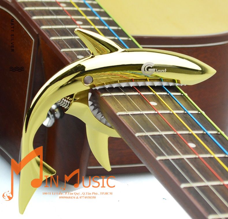 Capo Đàn Guitar /Hình Cá Mập loại cao cấp hợp kim ko gỉ