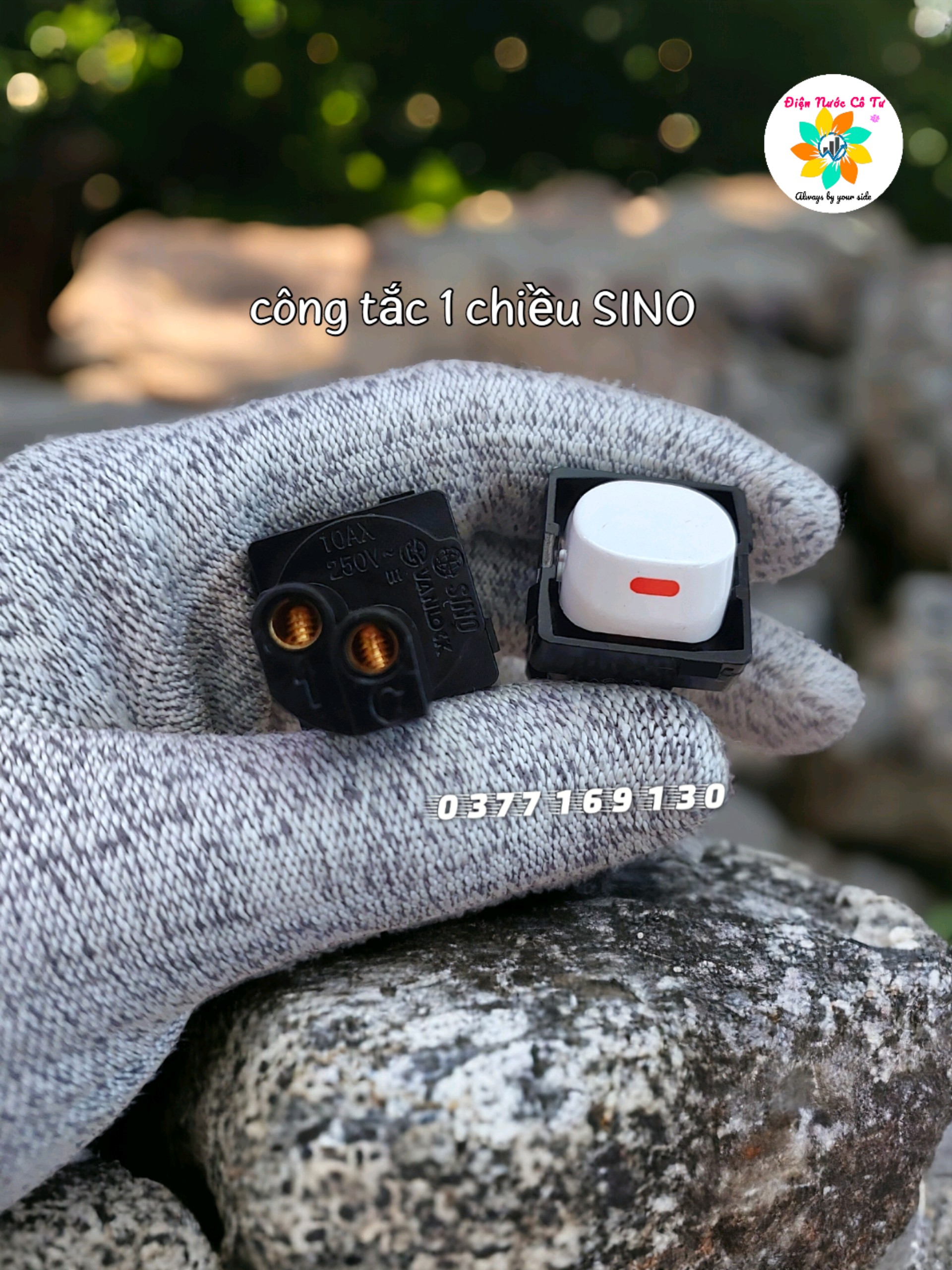 Hạt công tắc 1 chiều sino vanlock - công tắc 1 chiều 2 chiều công tắc đèn công tắc cầu thang sino