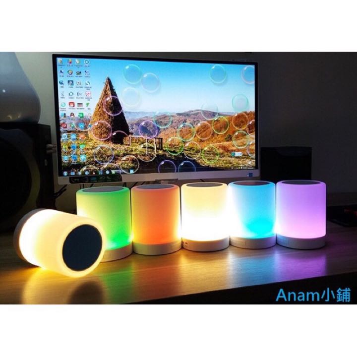 Loa Bluetooth Kiêm Đèn Ngủ Y2 Đổi Màu Cảm Ứng Cực Đẹp