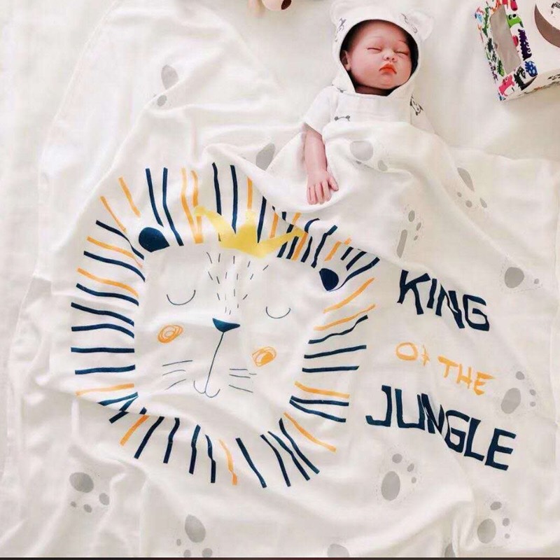 Chăn Lụa cotton Siêu Mềm Mát cho bé yêu