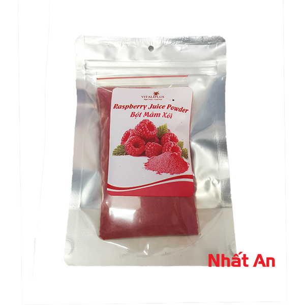 Bột trái cây mâm xôi/ bột phúc bồn tử vital plus 100gr