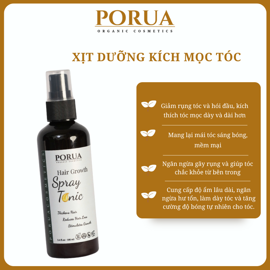 100ml porua hair growth stimulator spray