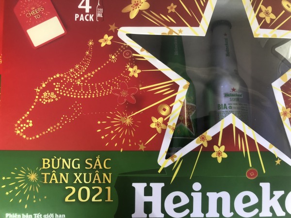 [HSD 17/9/2021] Hộp 4 chai bia nhôm Heineken 320ml