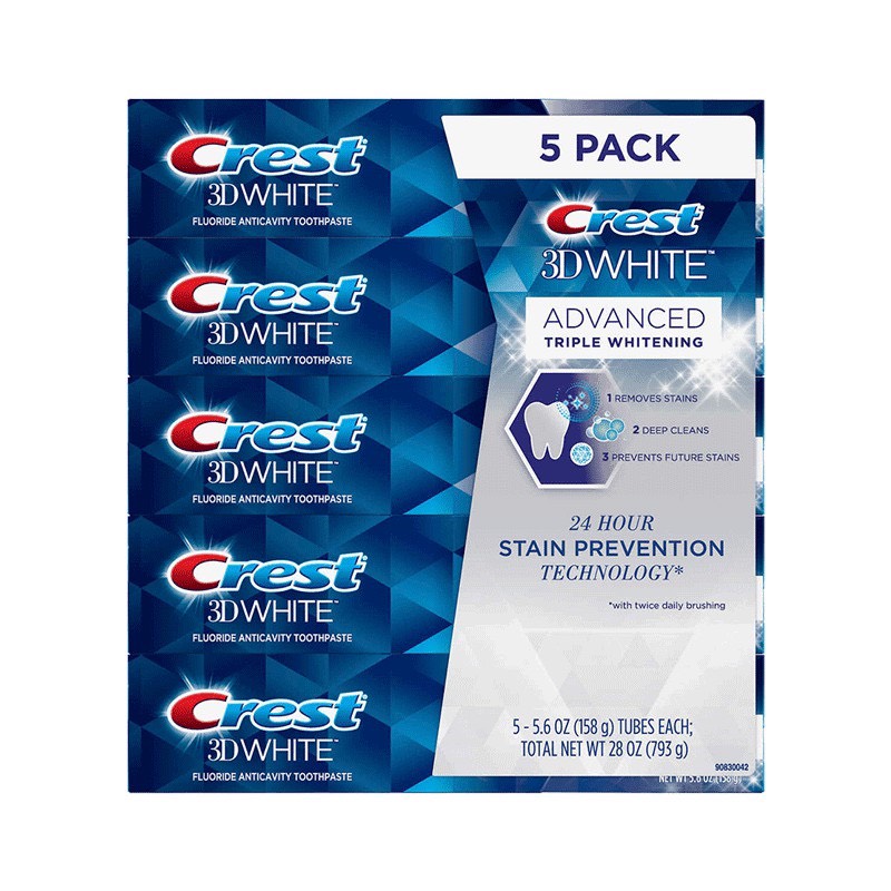 Kem đánh răng Crest 3D White Pro Advanced Whitening 147g