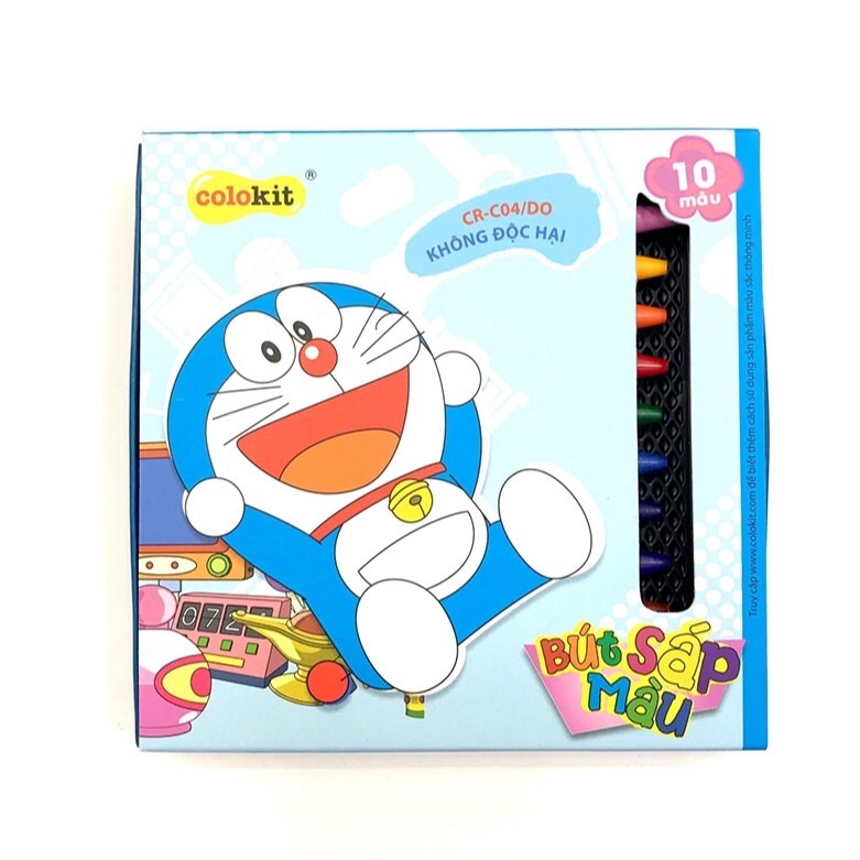 Bút sáp ColorKit 10 màu CR-C04/DO