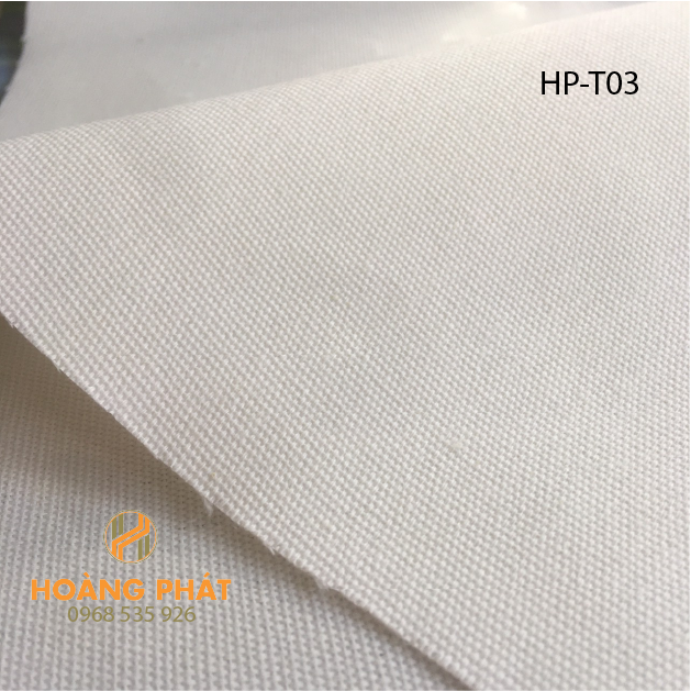 Vải bố, vải canvas màu trắng, khổ 1m6