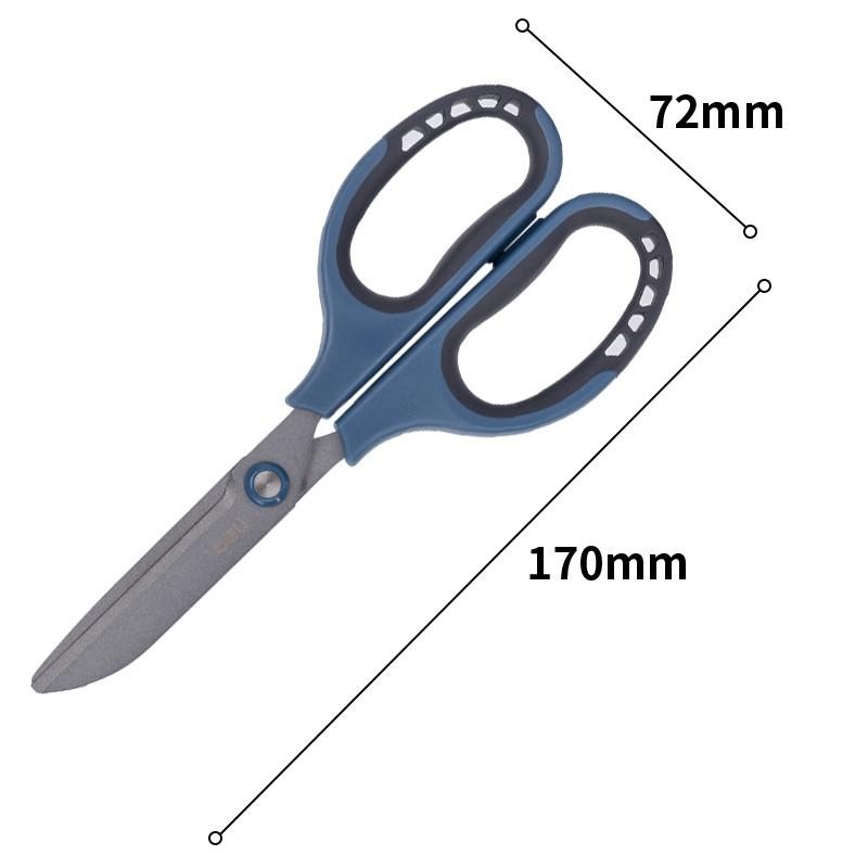 (1 Cây) Kéo văn phòng cao cấp 170mm Deli 77753