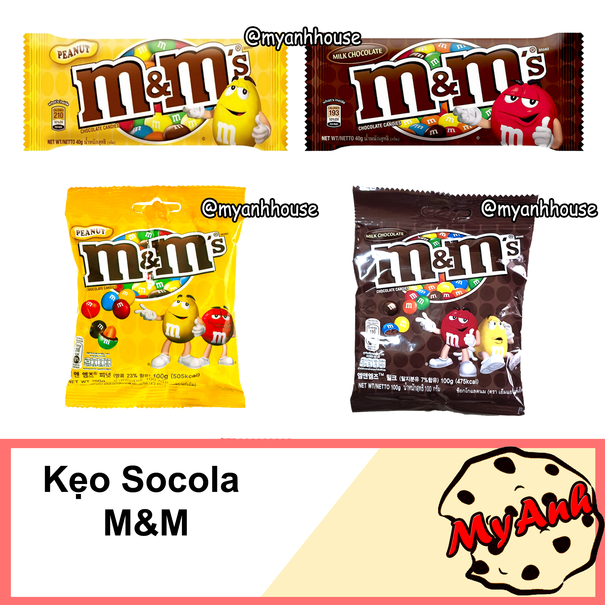 KẸO SOCOLA SỮA MM 100G DATE T4/2021