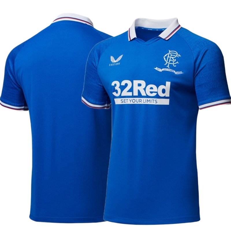 Glasgow Rangers Jersey Custom Soccer Jersey Home 2020/21