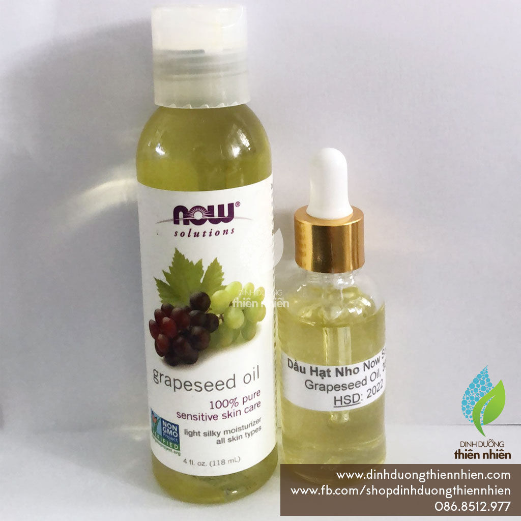 [HCM]Dầu Hạt Nho Now Solutions Grapeseed Oil 30ml & 118ml