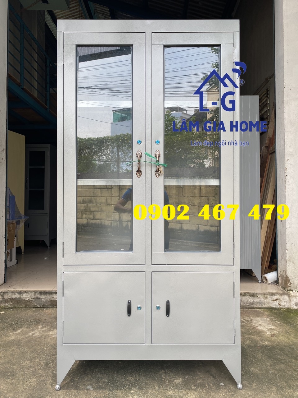 {GIAO NHANH TRONG NGÀY} Tủ hồ sơ kính mẫu 2 cánh