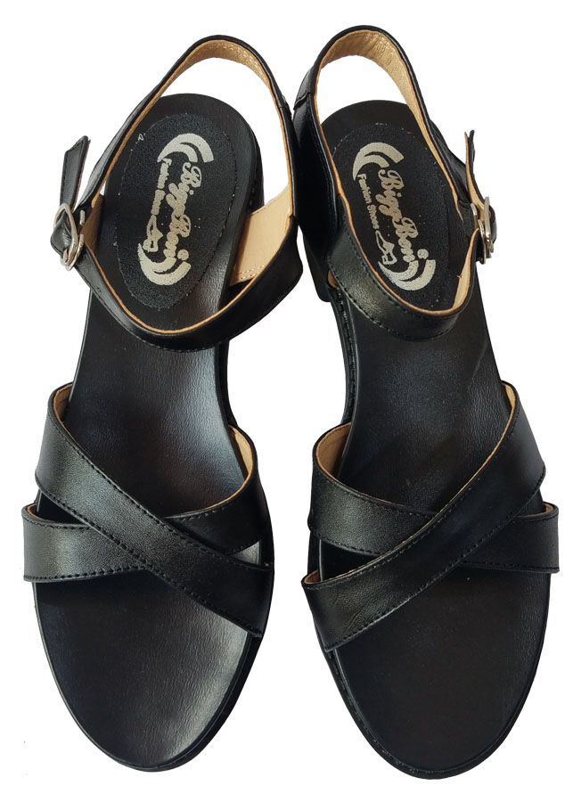 Giày Sandal Nữ Cao Gót Da Bò BIGBEN CG103