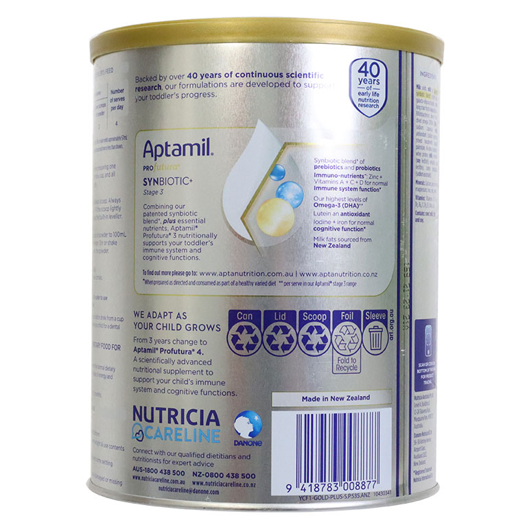 Aptamil Bạc Úc Số 3 900g