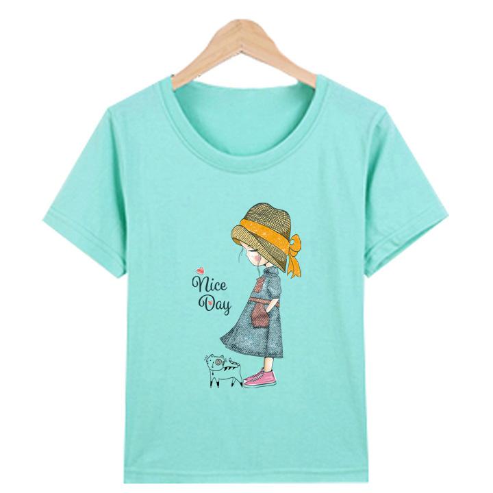 Áo Thun nữ in hình chất liệu polly cotton EWM1292 Thời Trang Elsa