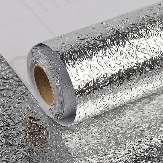Cuộn 3 Mét Decal Giấy Dán Bếp Tráng Nhôm Cách Nhiệt (3 Mét Dài x 0.6 Mét Rộng)