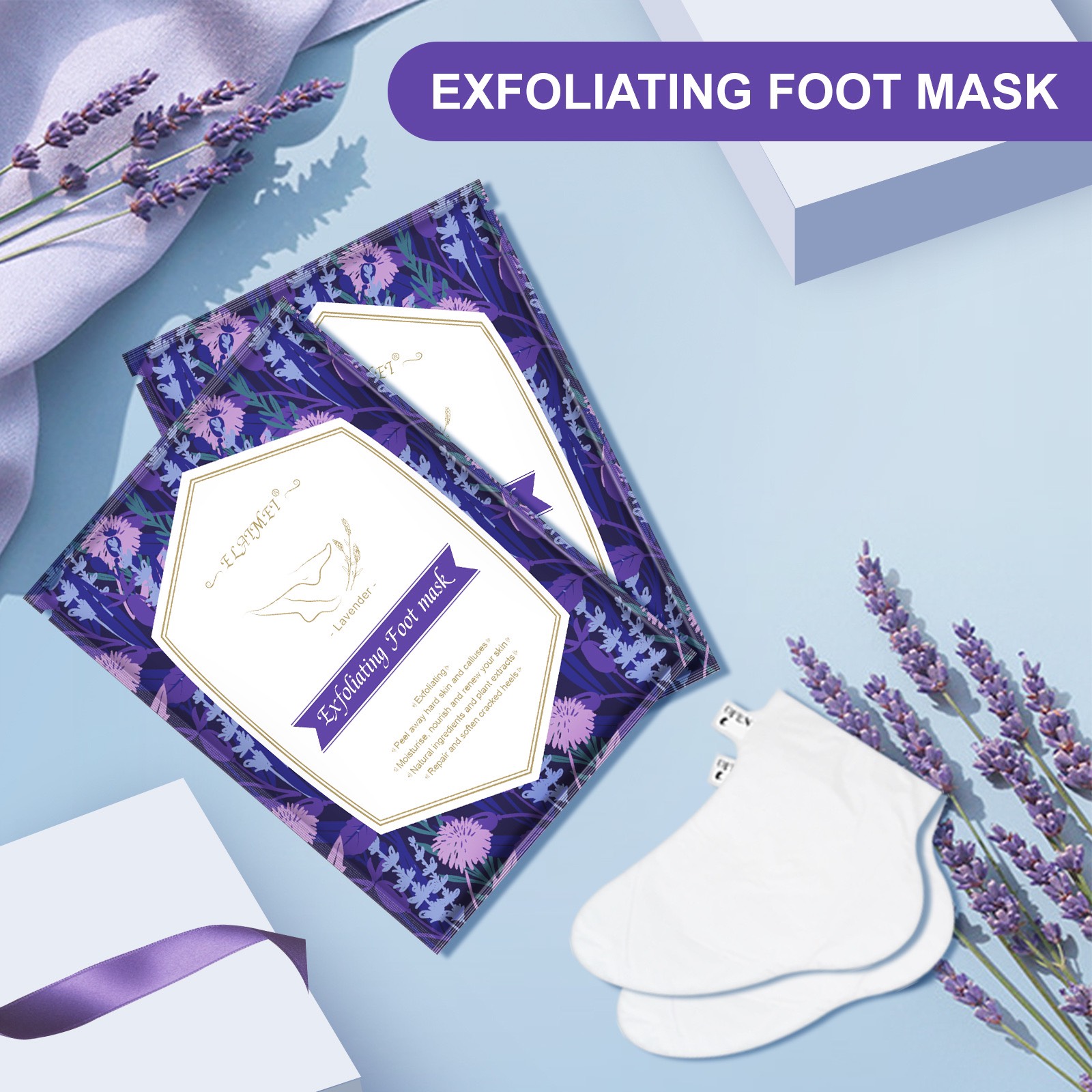 [ CHÍNH HÃNG ] Mặt nạ lột da chân - Vớ , Tất lột da , tẩy tế bào chết chân - FOOT MASK
